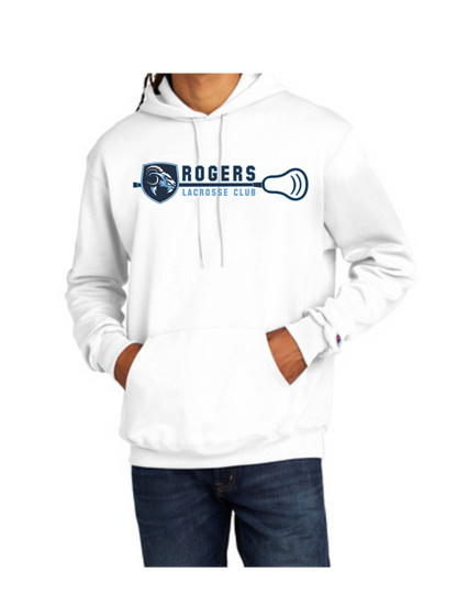 Rogers Lacrosse Banner Champion Hooded Sweatshirt (click for additional options)