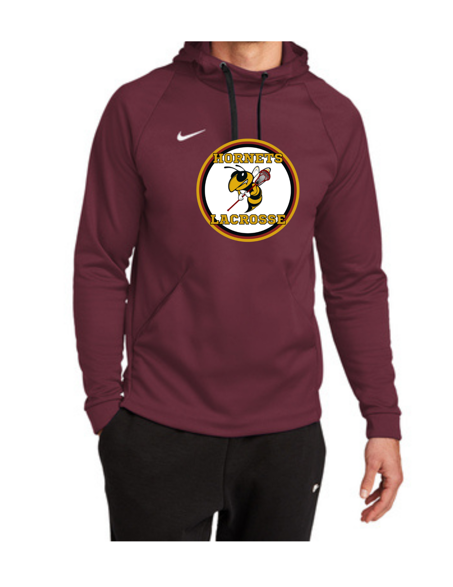 Hornets Lacrosse Nike Therma-FIT Pullover Fleece Hoodie